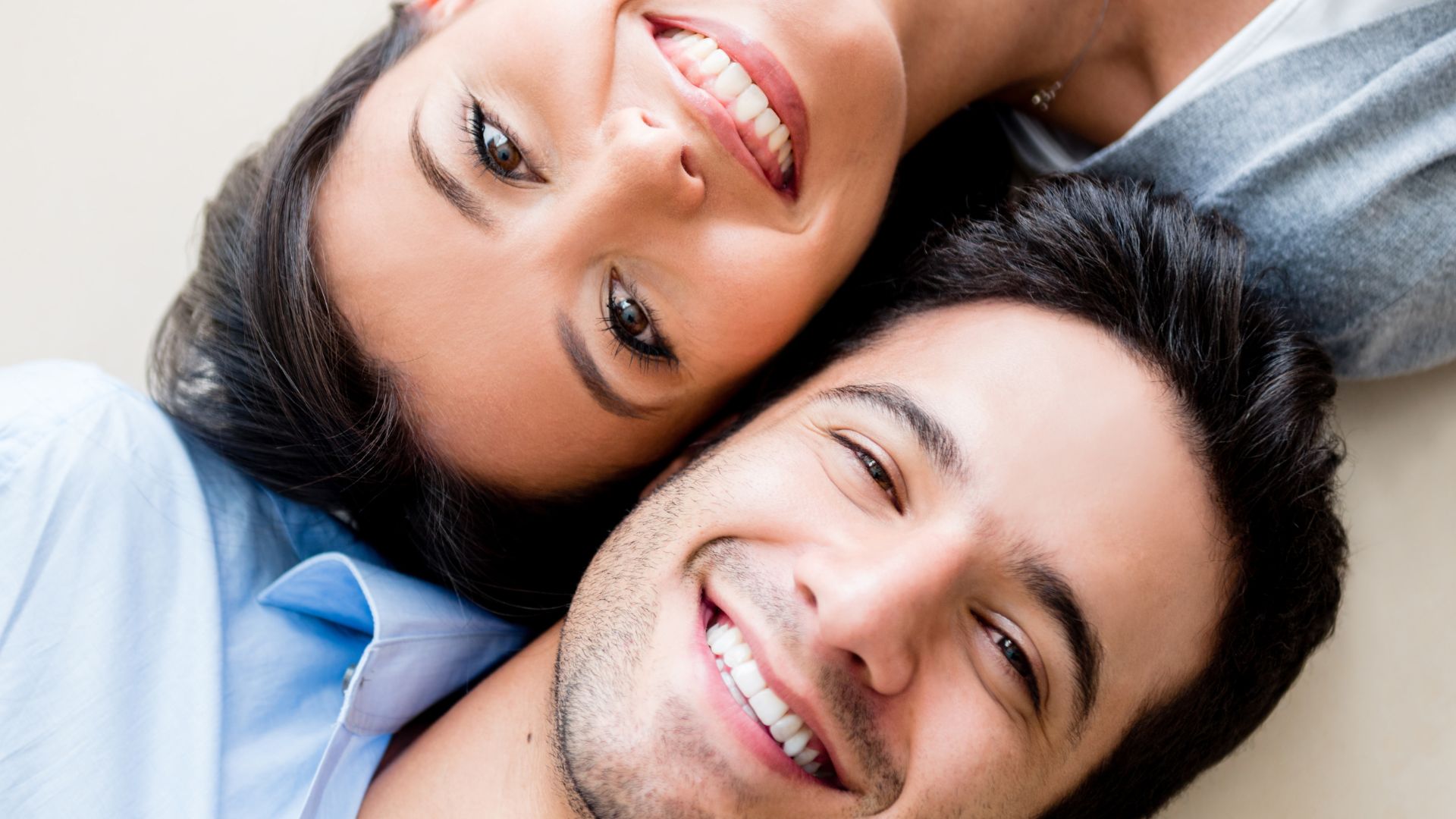 happy couple smiling