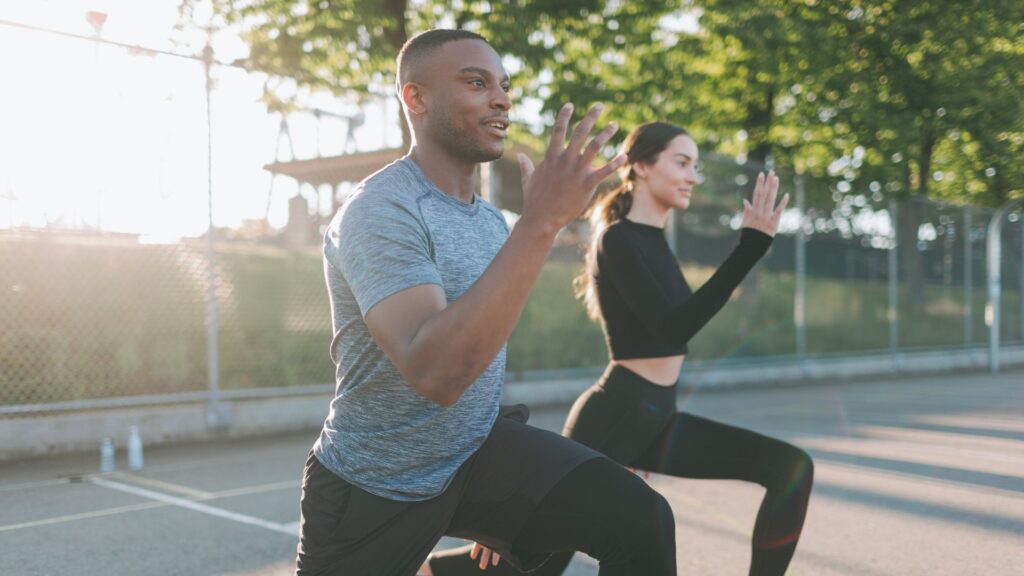 peptide therapy near st petersburg florida fit couple working out outdoors