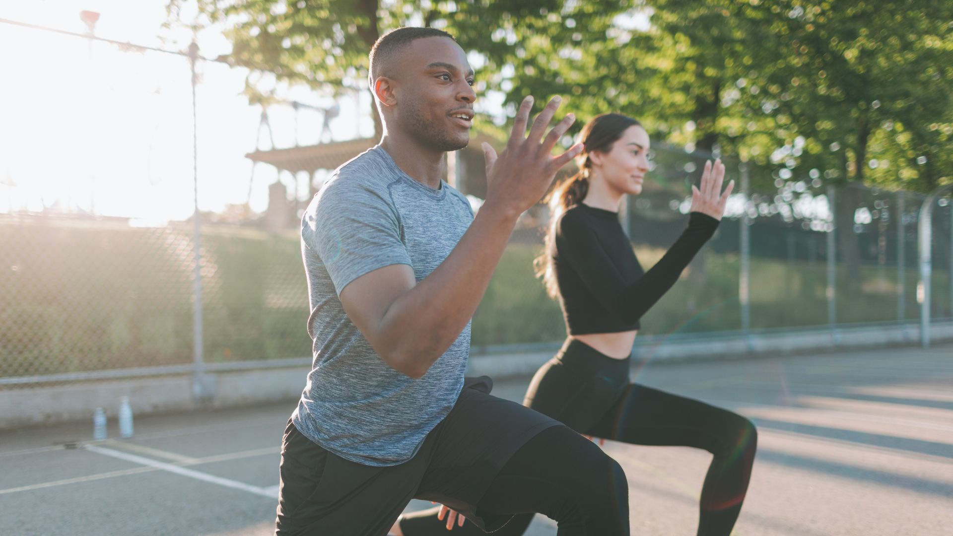 peptide therapy near st petersburg florida fit couple working out outdoors
